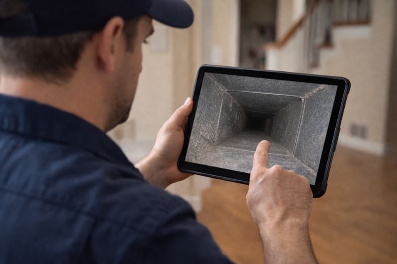 duct camera inspection for dust buildup Duct Camera Inspection for Dust Buildup Identification